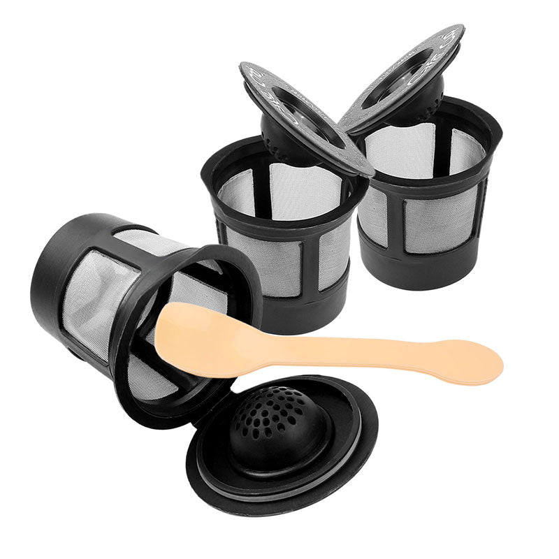 3pcs Reusable Coffee Filter Pod with Spoon - Anna's Shop