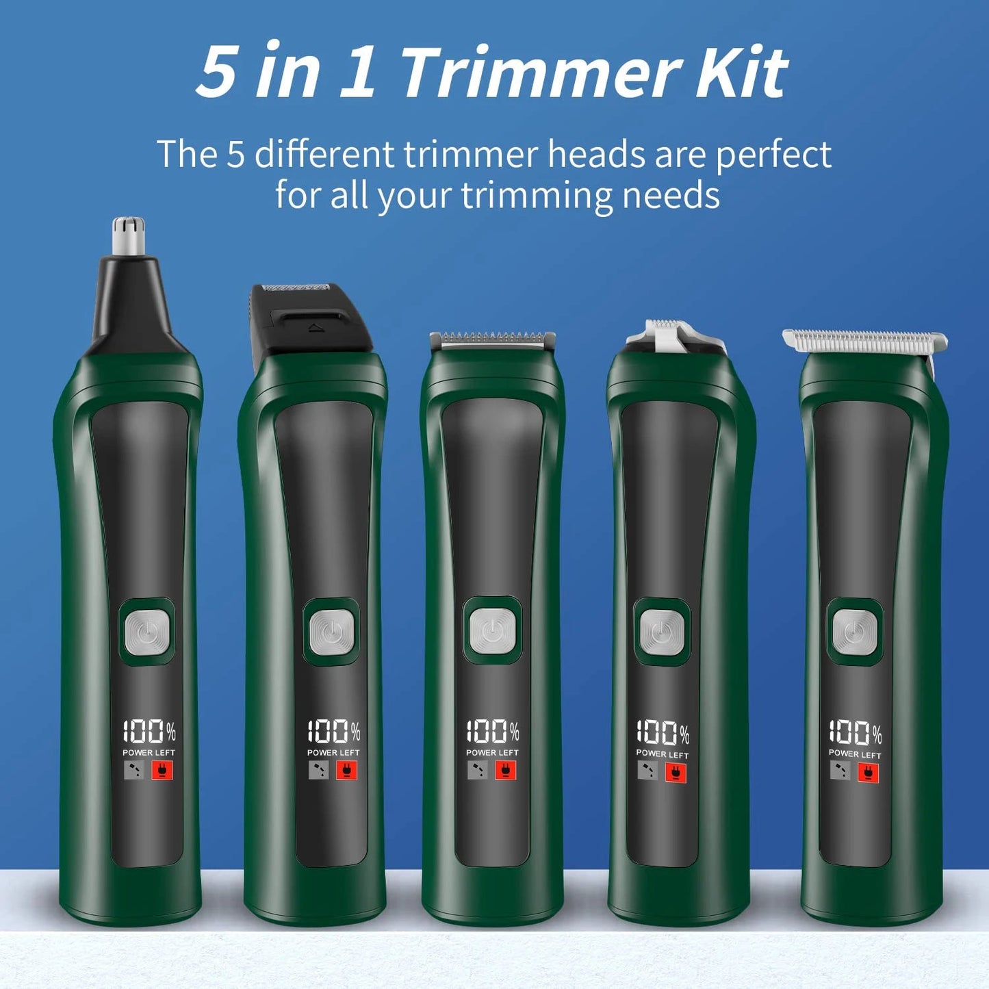 5 in 1 Hair Clipper Sets Pro Hair Trimmer Hair Cutting Machine for Man - Anna's Shop