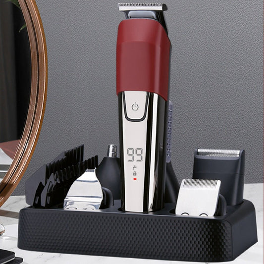 6 in 1 Electric Hair Clipper Hair Cutting Maching Wireless Trimmer Men - Anna's Shop