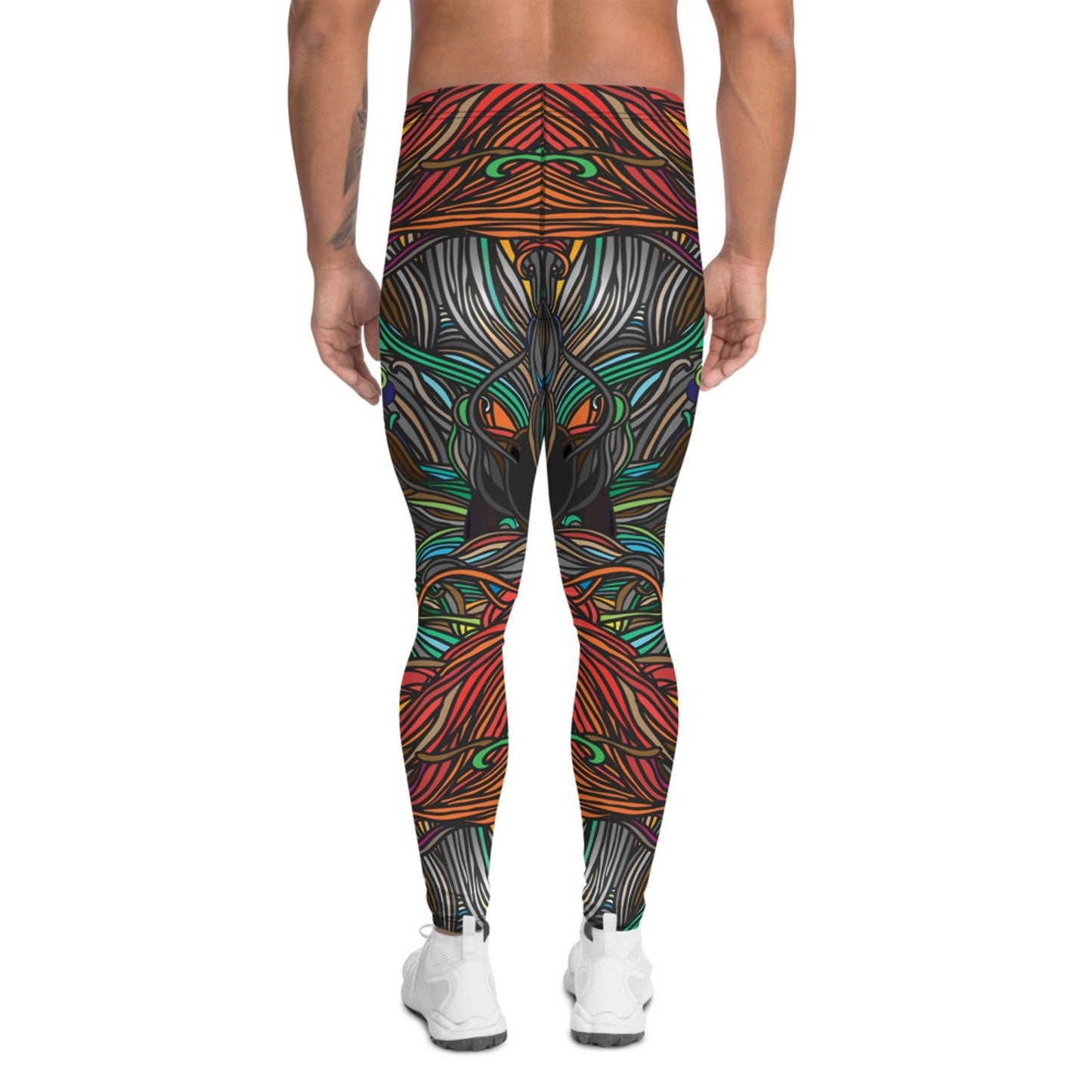 Abstract Swirls Leggings for Men - Anna's Shop