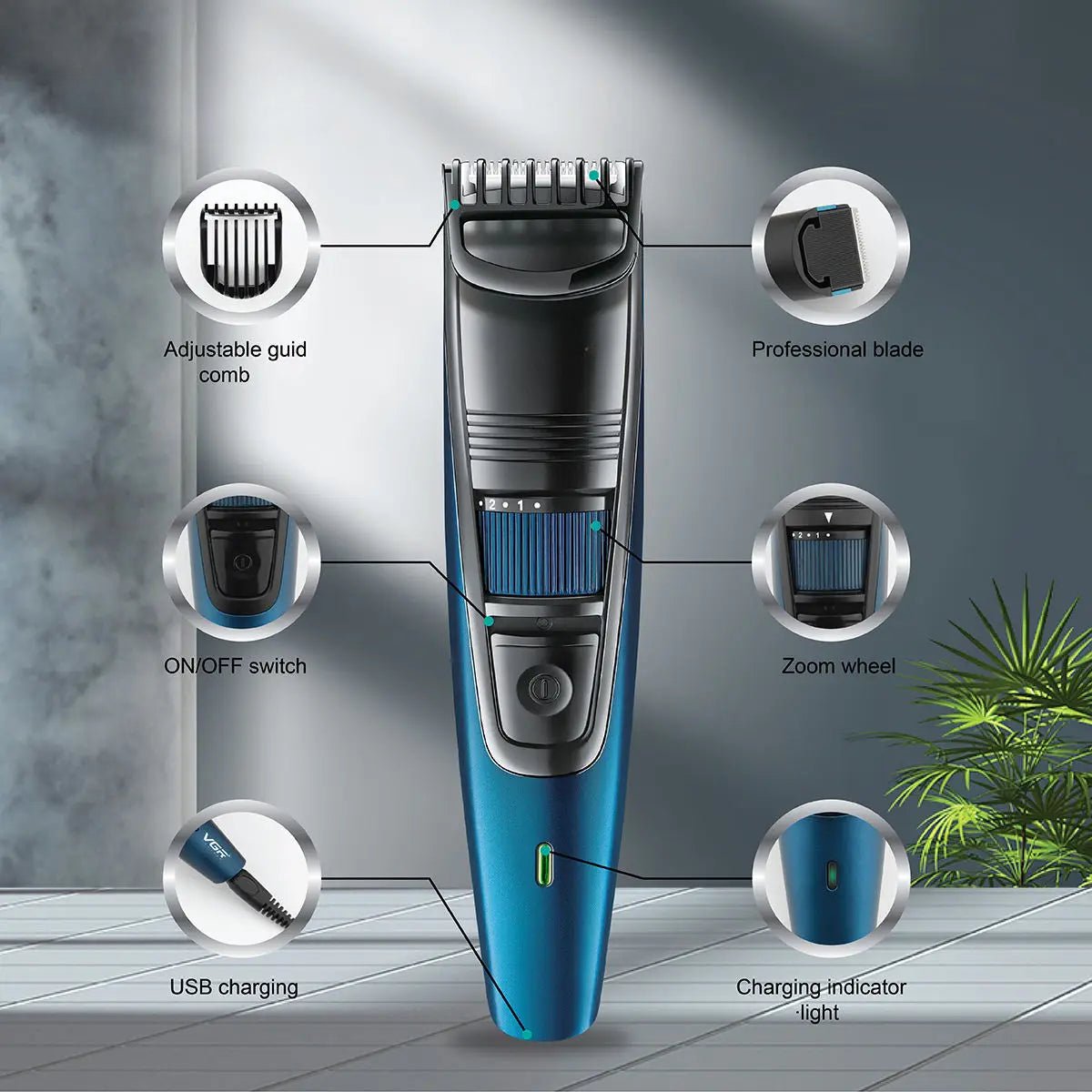 Adjustable Hair Cutting Trimmer Professional Rechargeable Hair - Anna's Shop