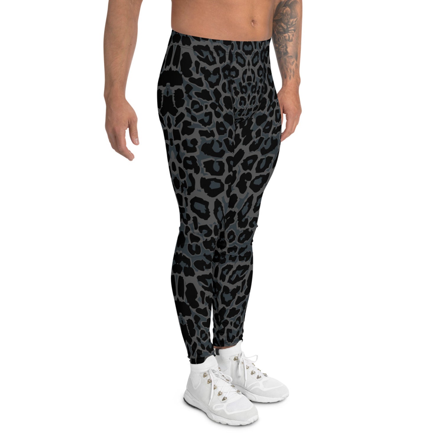 Black Leopard Spots Men's Leggings - Anna's Shop