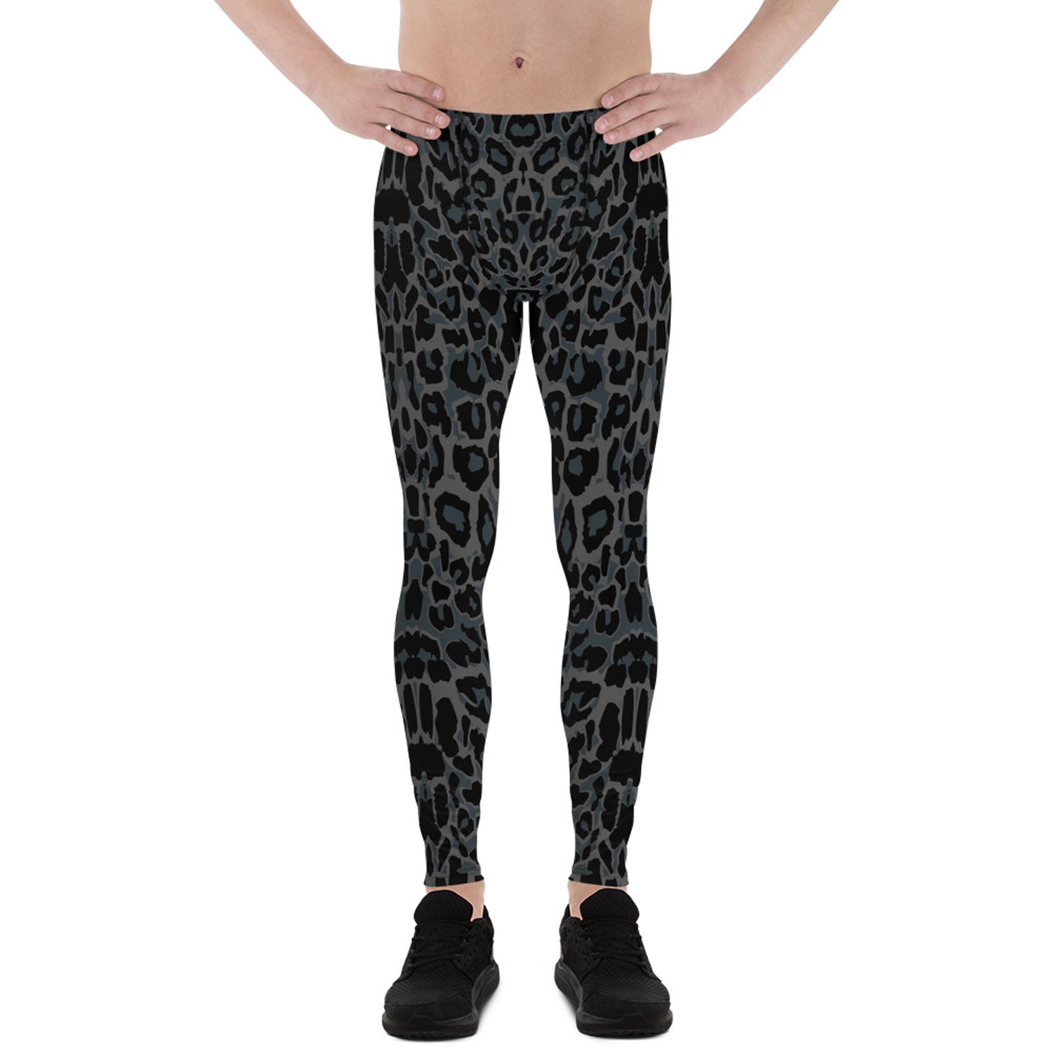 Black Leopard Spots Men's Leggings - Anna's Shop