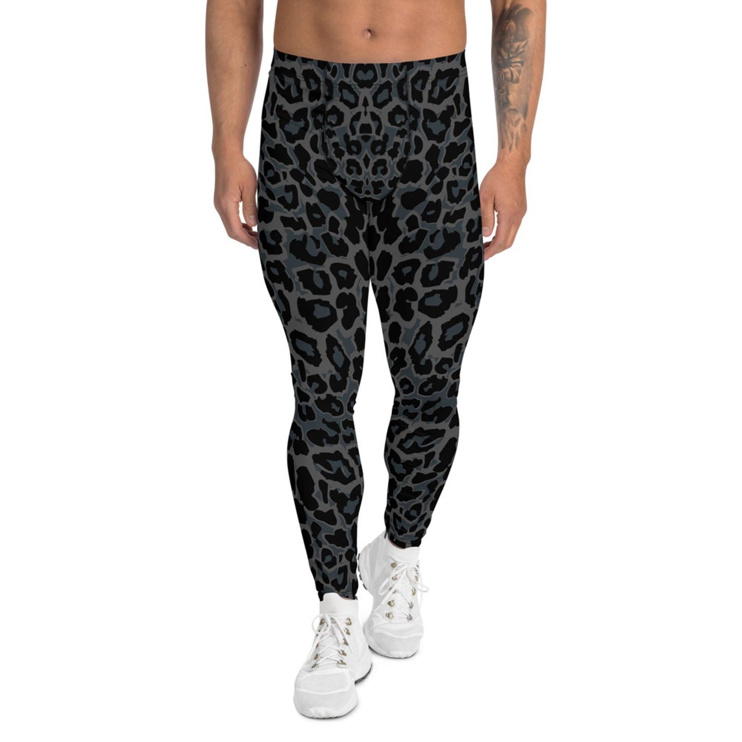 Black Leopard Spots Men's Leggings - Anna's Shop