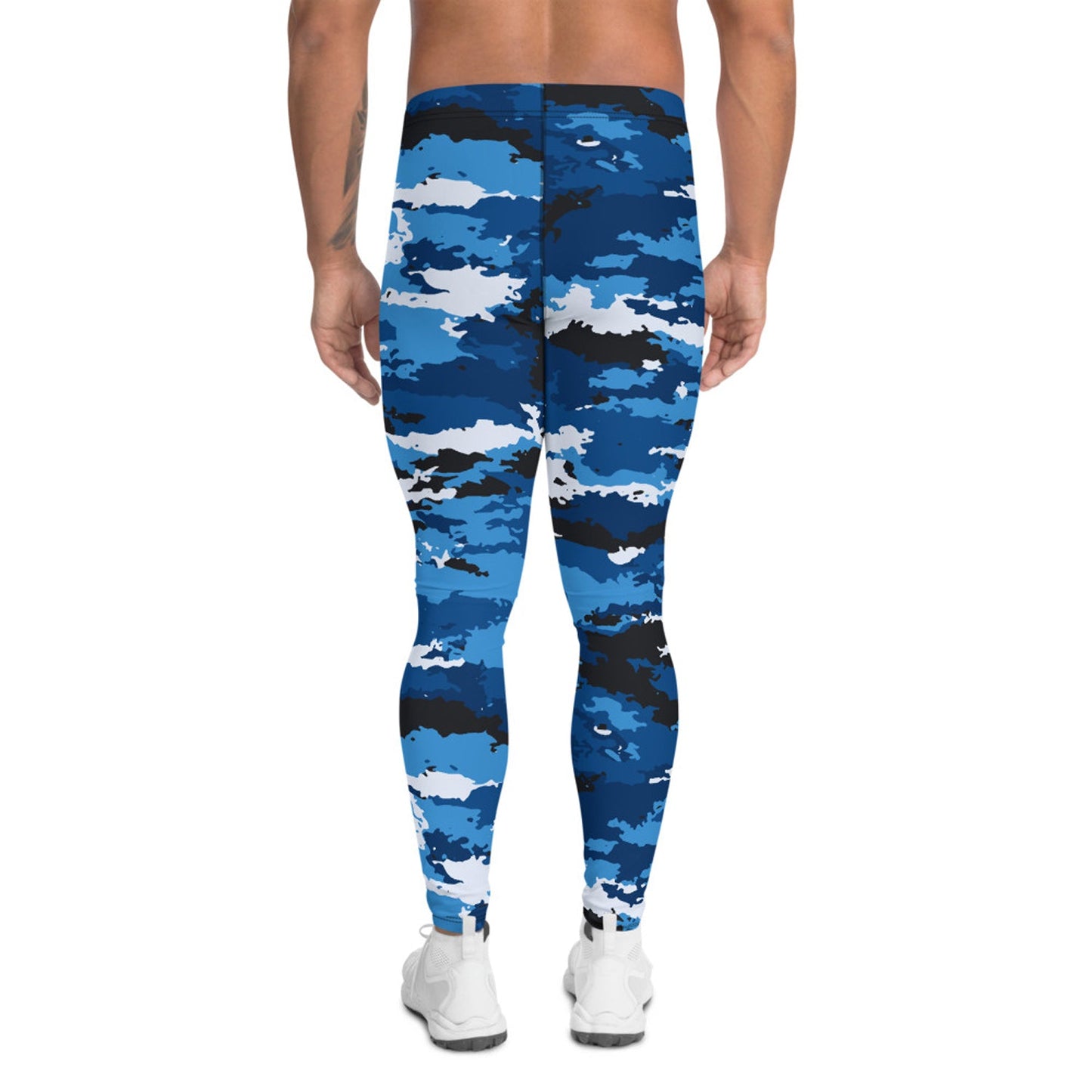 Blue Camo Leggings for Men - Anna's Shop