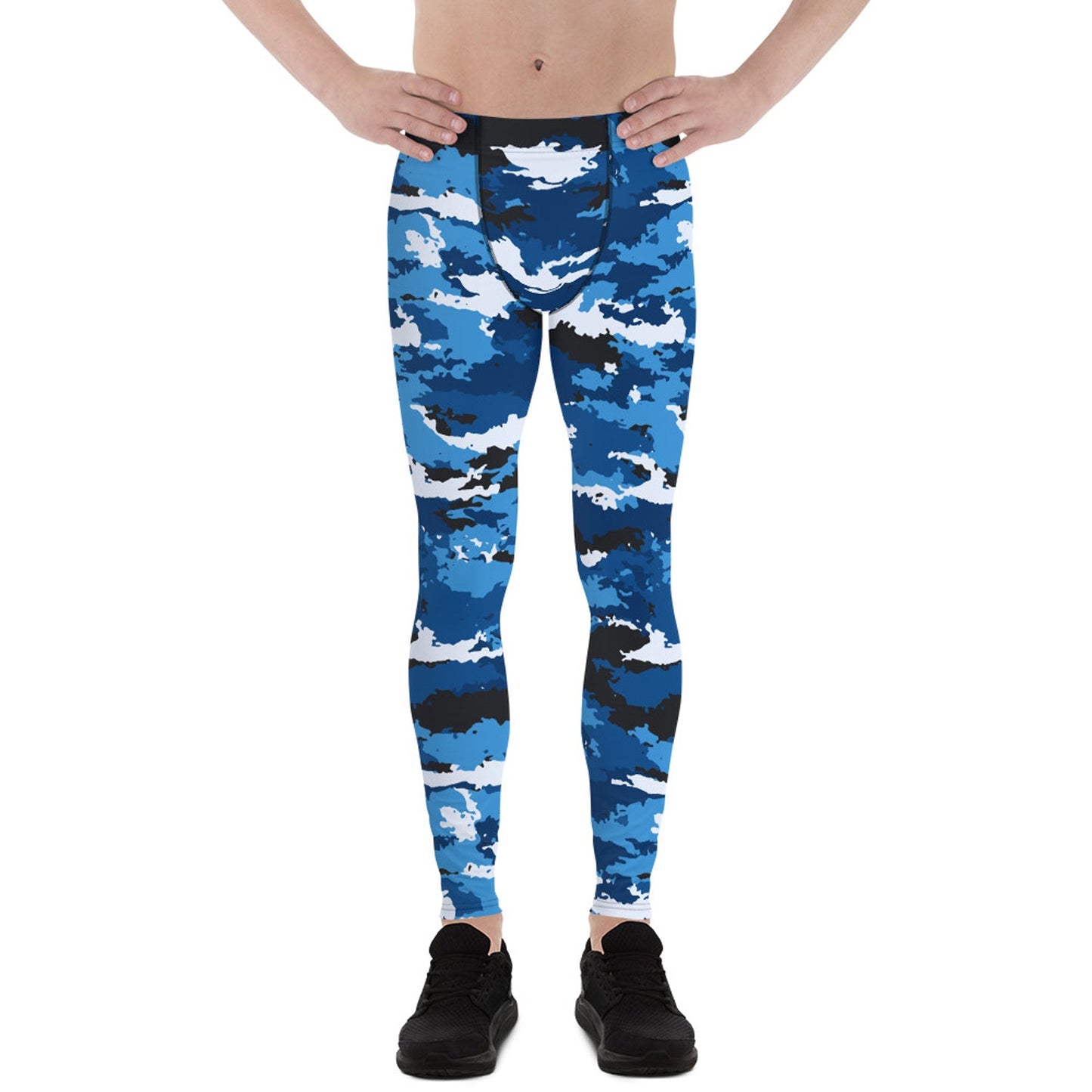 Blue Camo Leggings for Men - Anna's Shop