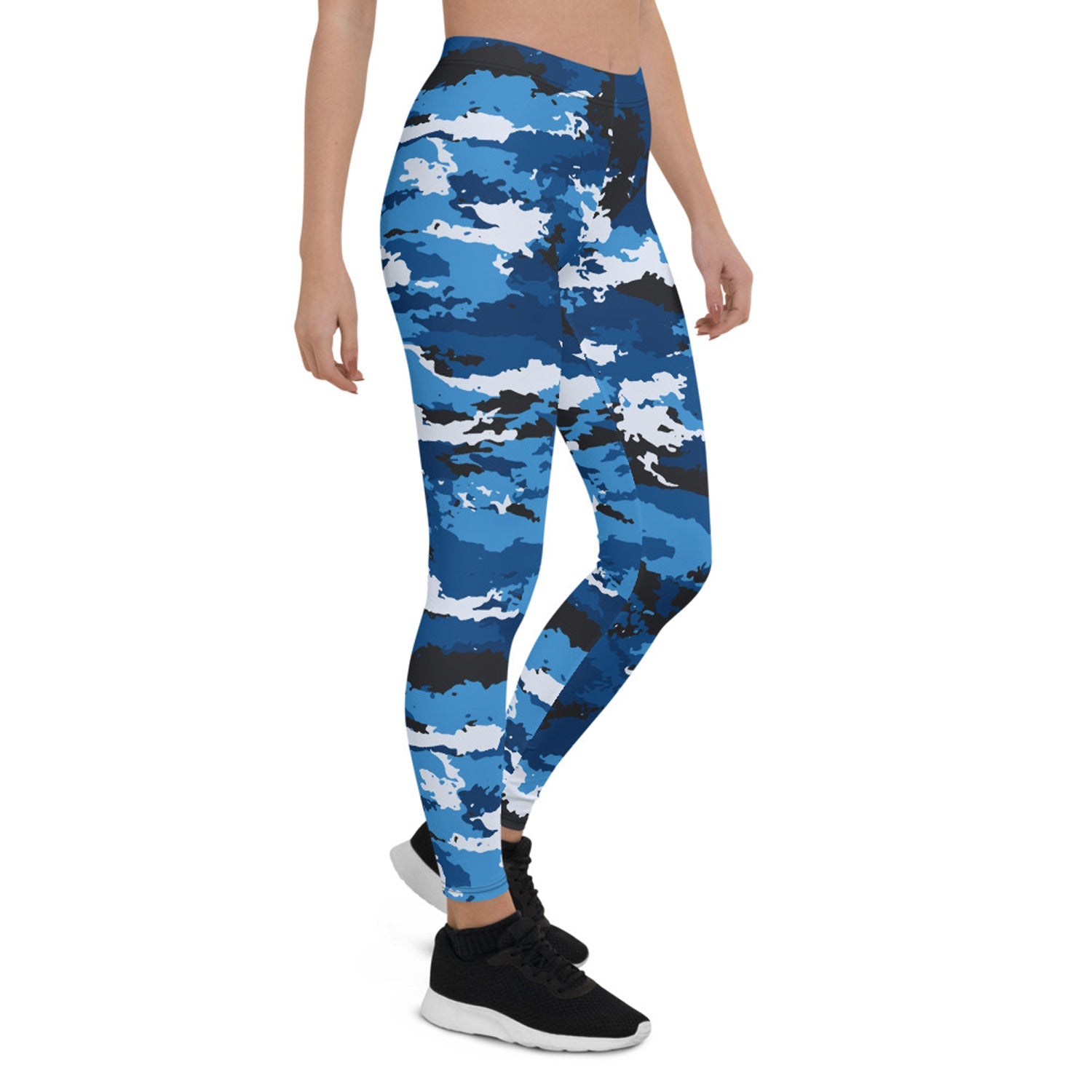 Blue Camo Leggings for Women - Anna's Shop