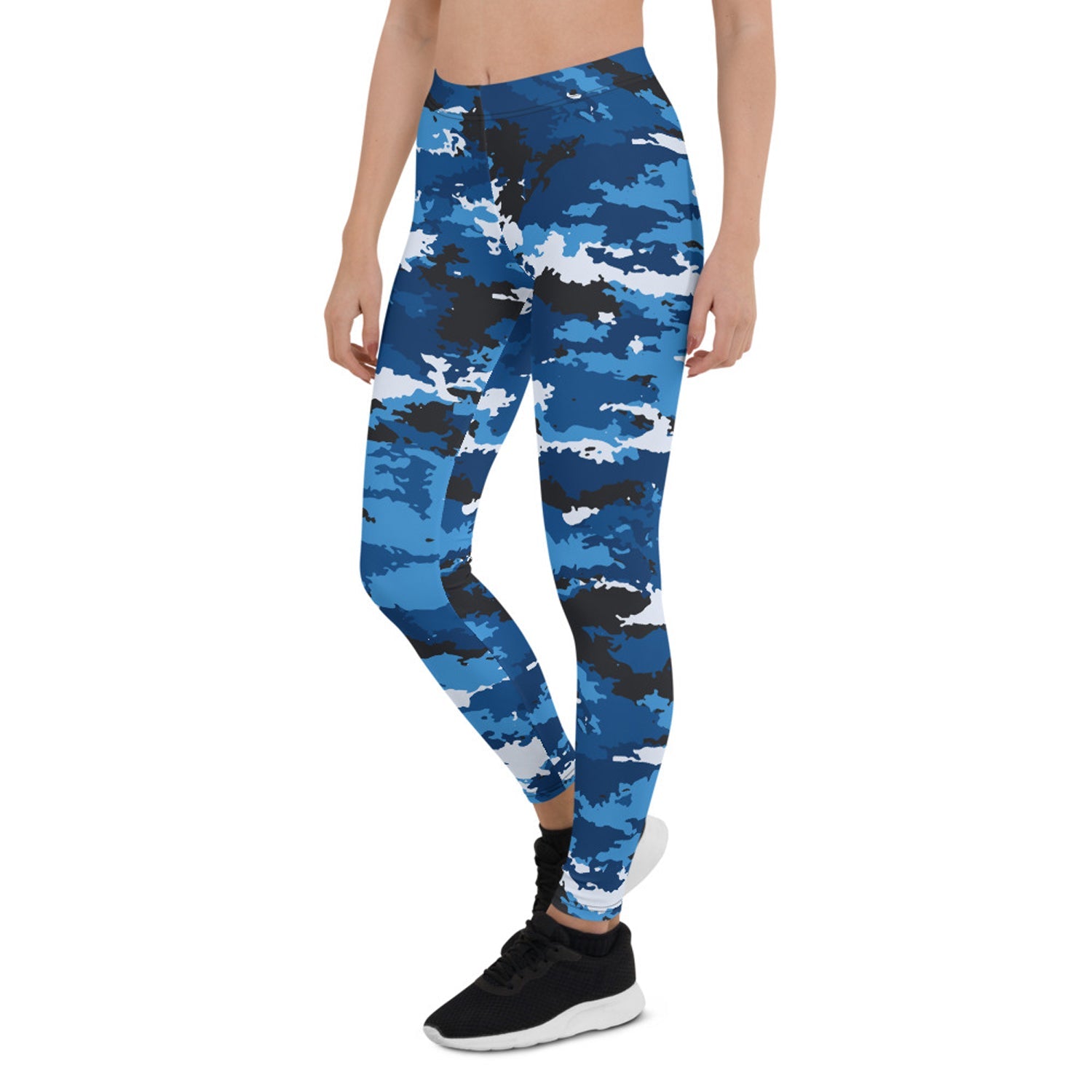 Blue Camo Leggings for Women - Anna's Shop