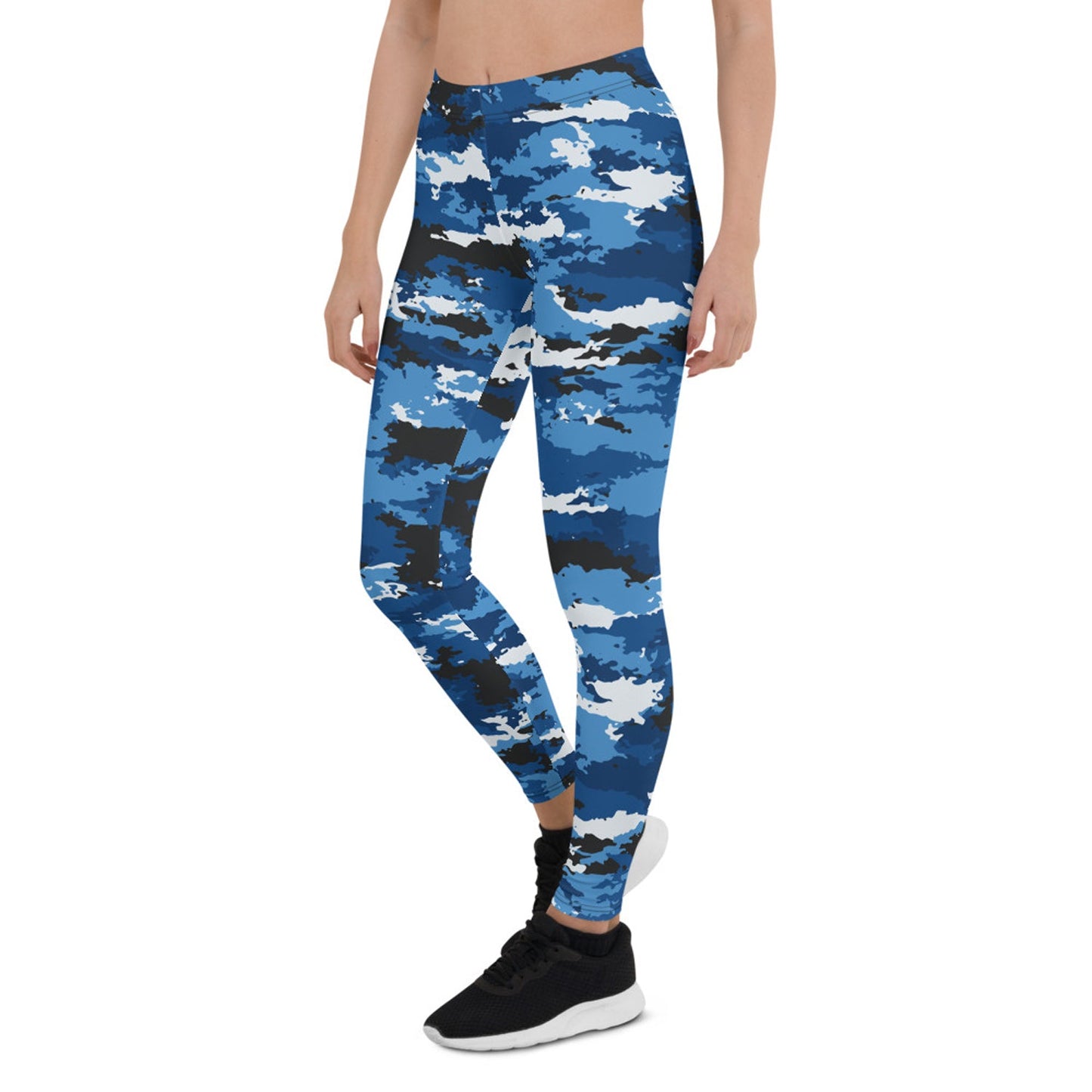 Blue Camo Sports Leggings - Anna's Shop