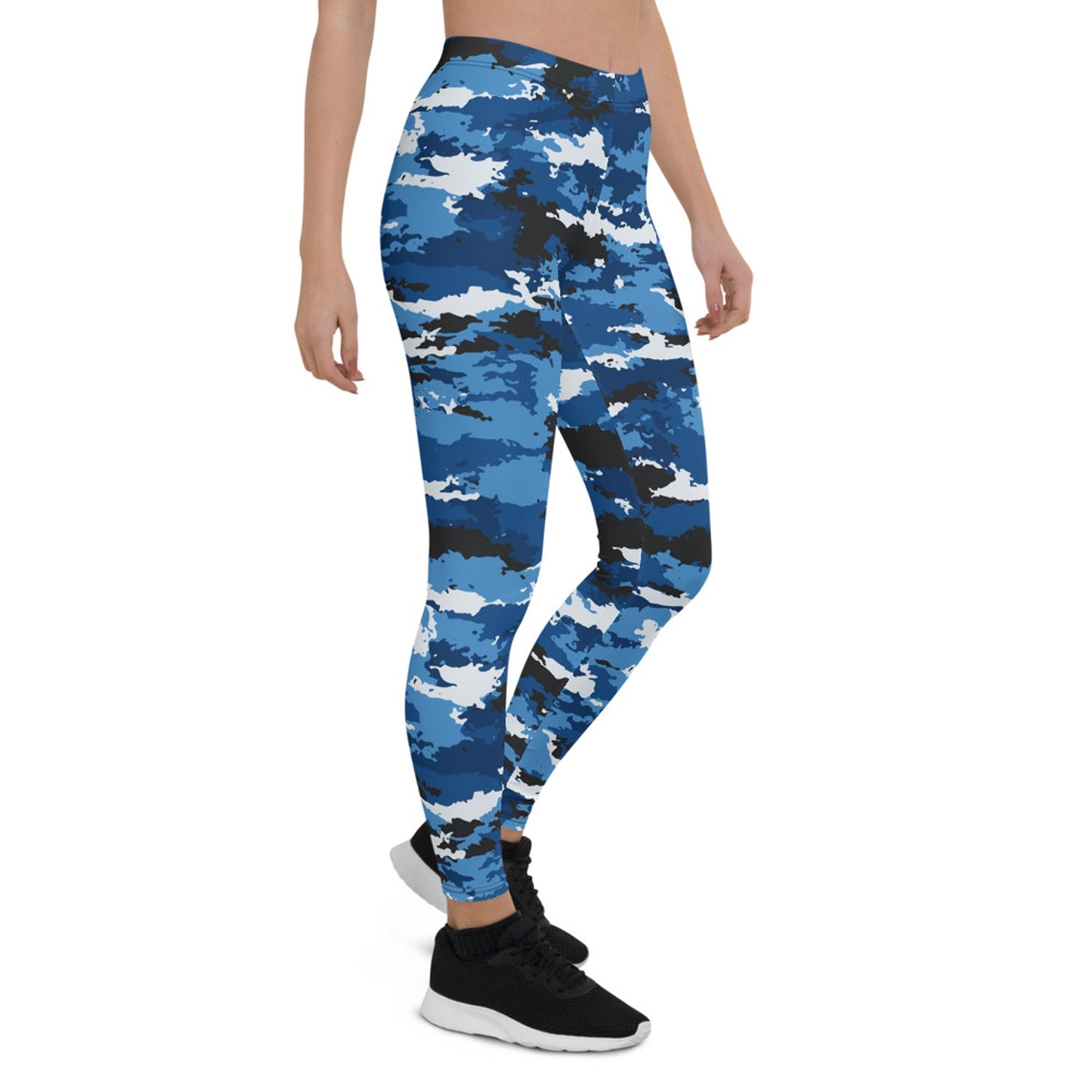 Blue Camo Sports Leggings - Anna's Shop