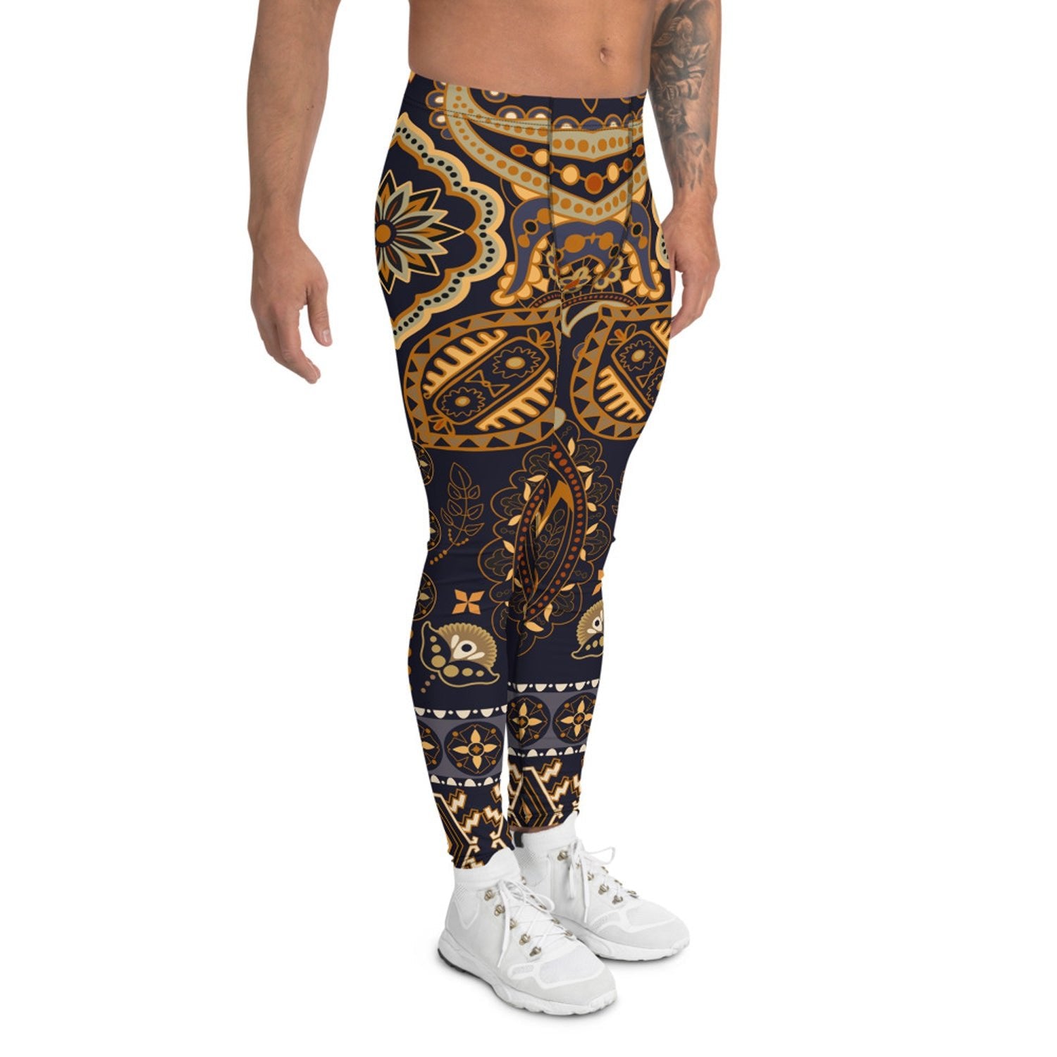 Bohemian Tribal Leggings for Men - Anna's Shop