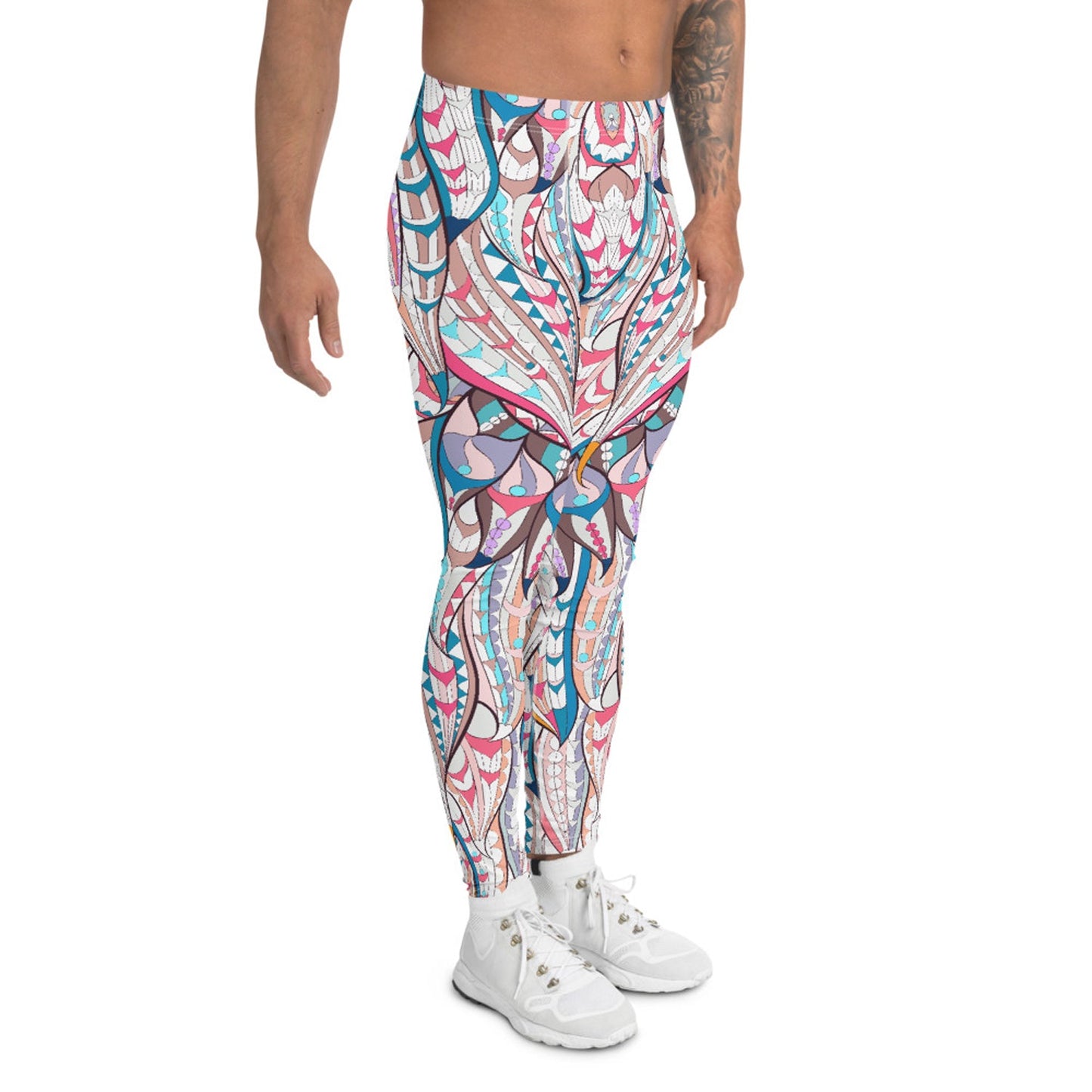 Boho Feather Leggings for Men - Anna's Shop