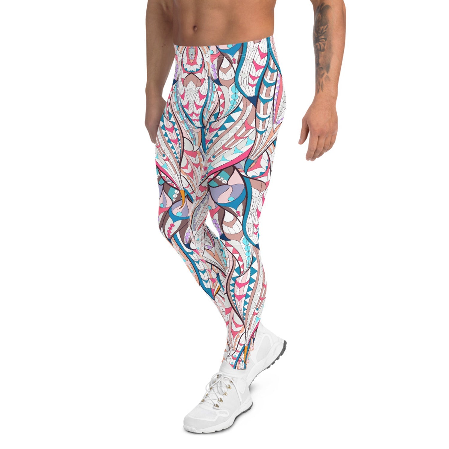 Boho Feather Leggings for Men - Anna's Shop