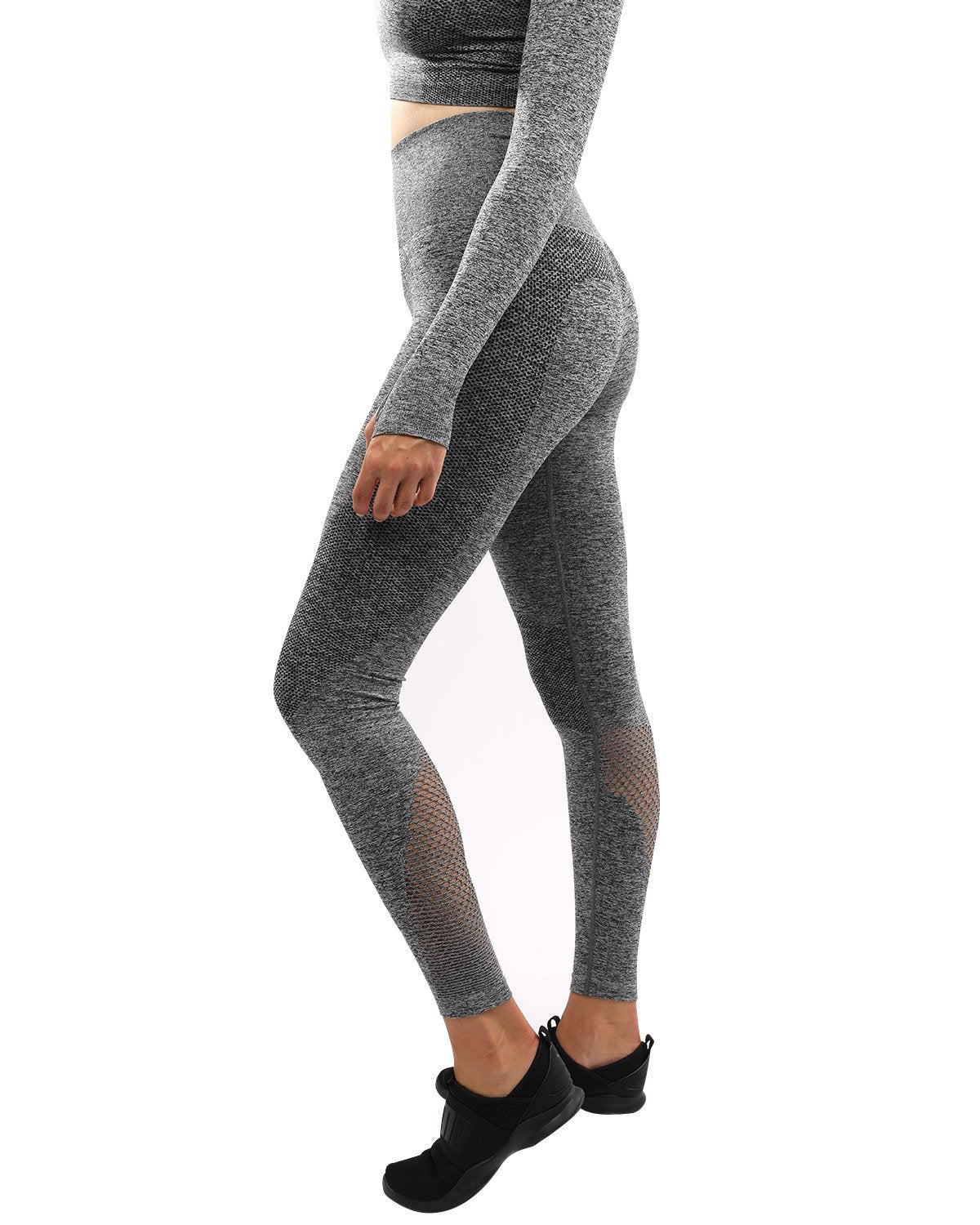 Cadrina Seamless Leggings - Grey - Anna's Shop