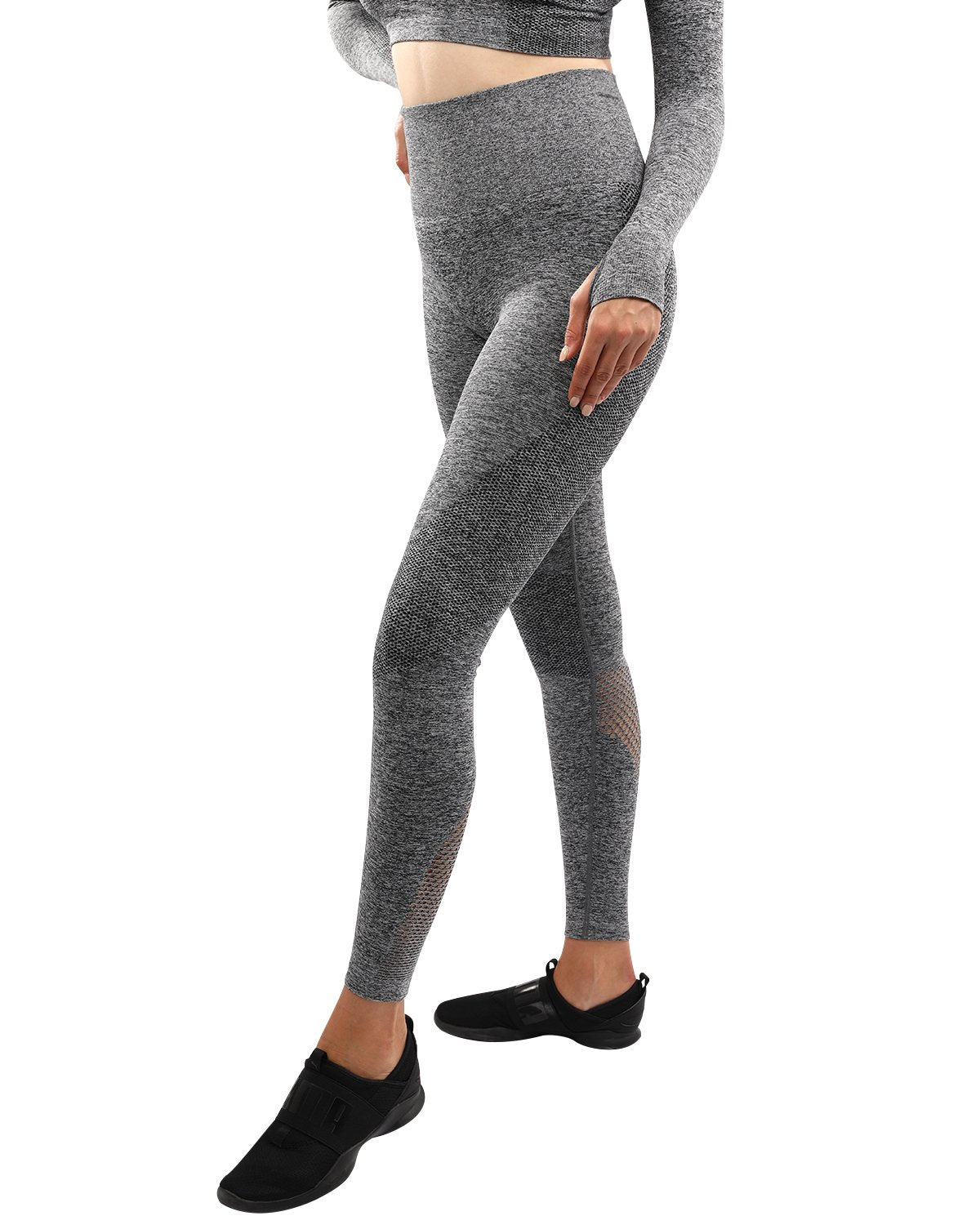 Cadrina Seamless Leggings - Grey - Anna's Shop