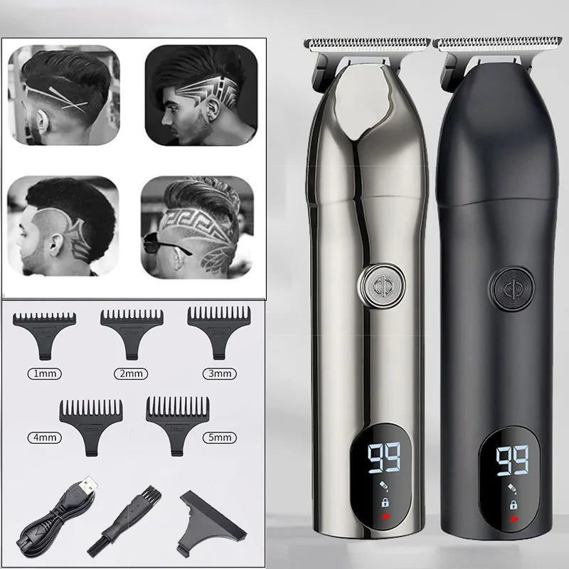 Ceramic Blade Electric Hair Clipper Men Barber Beard Trimmer - Anna's Shop