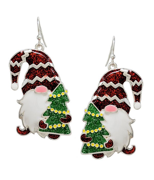 Christmas Gnome Earrings - Anna's Shop