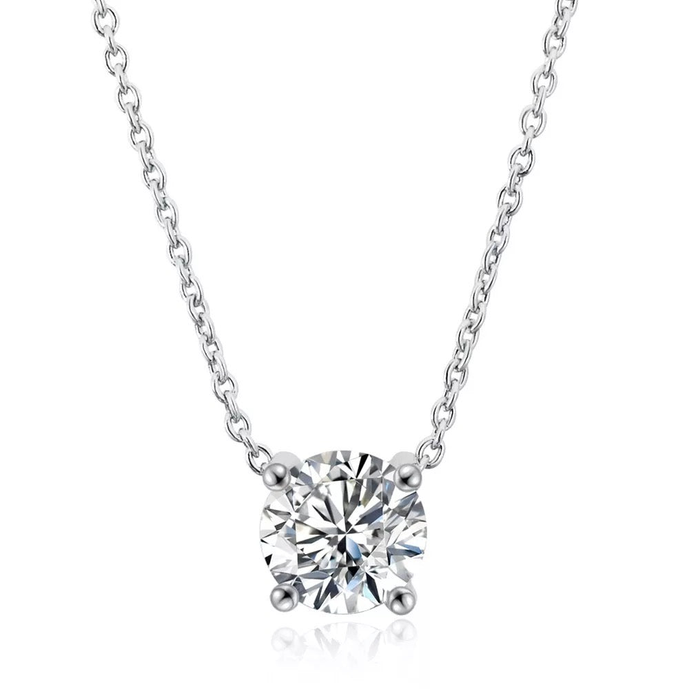 Classic Solitaire Necklaces. Silver or Gold. 10 necklaces per display. - Anna's Shop