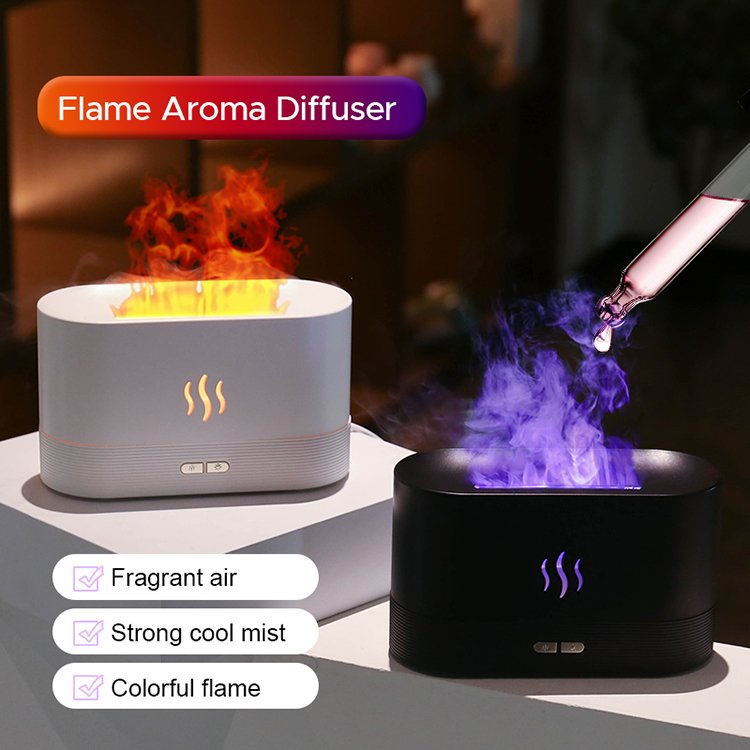 Colorful Flame Air Humidifier USB Aroma Diffuser - Anna's Shop