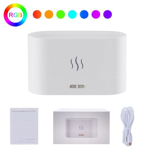 Colorful Flame Air Humidifier USB Aroma Diffuser - Anna's Shop