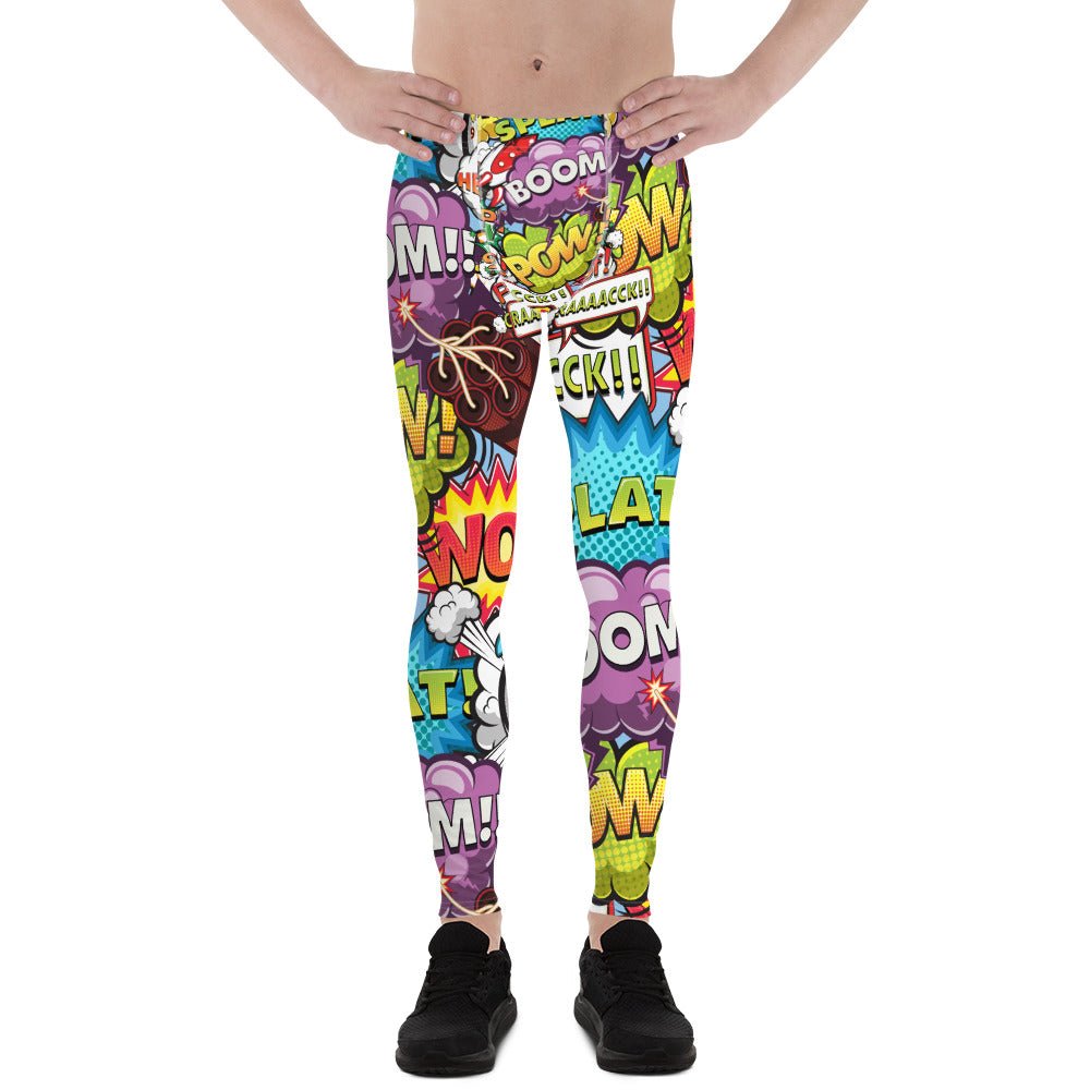 Comic Pop Art Leggings for Men - Anna's Shop