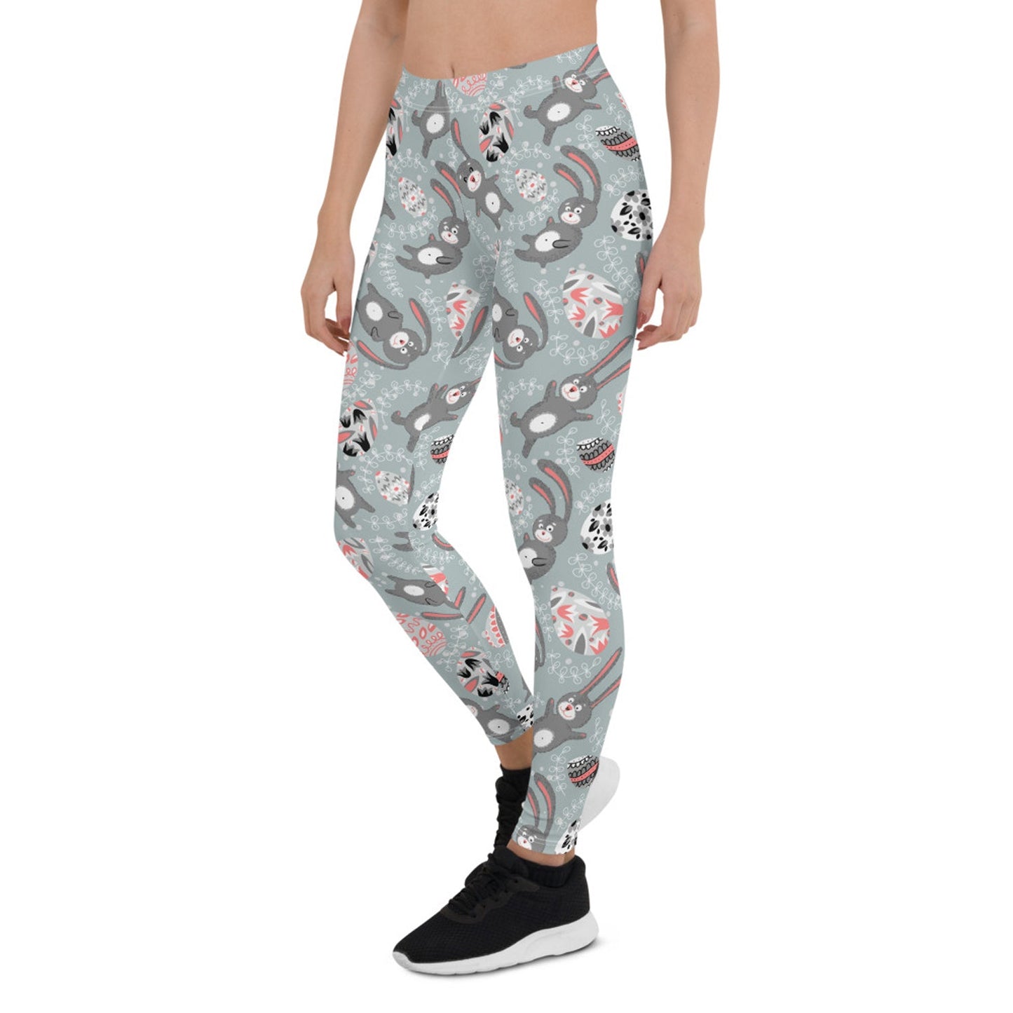 Cute Easter Bunny Leggings for Women - Anna's Shop