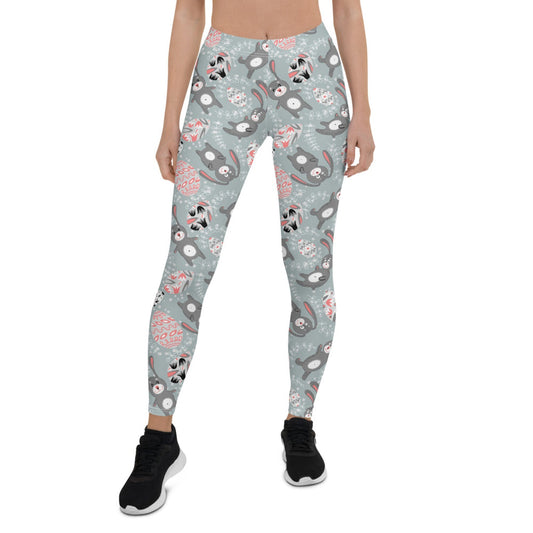 Cute Easter Bunny Leggings for Women - Anna's Shop