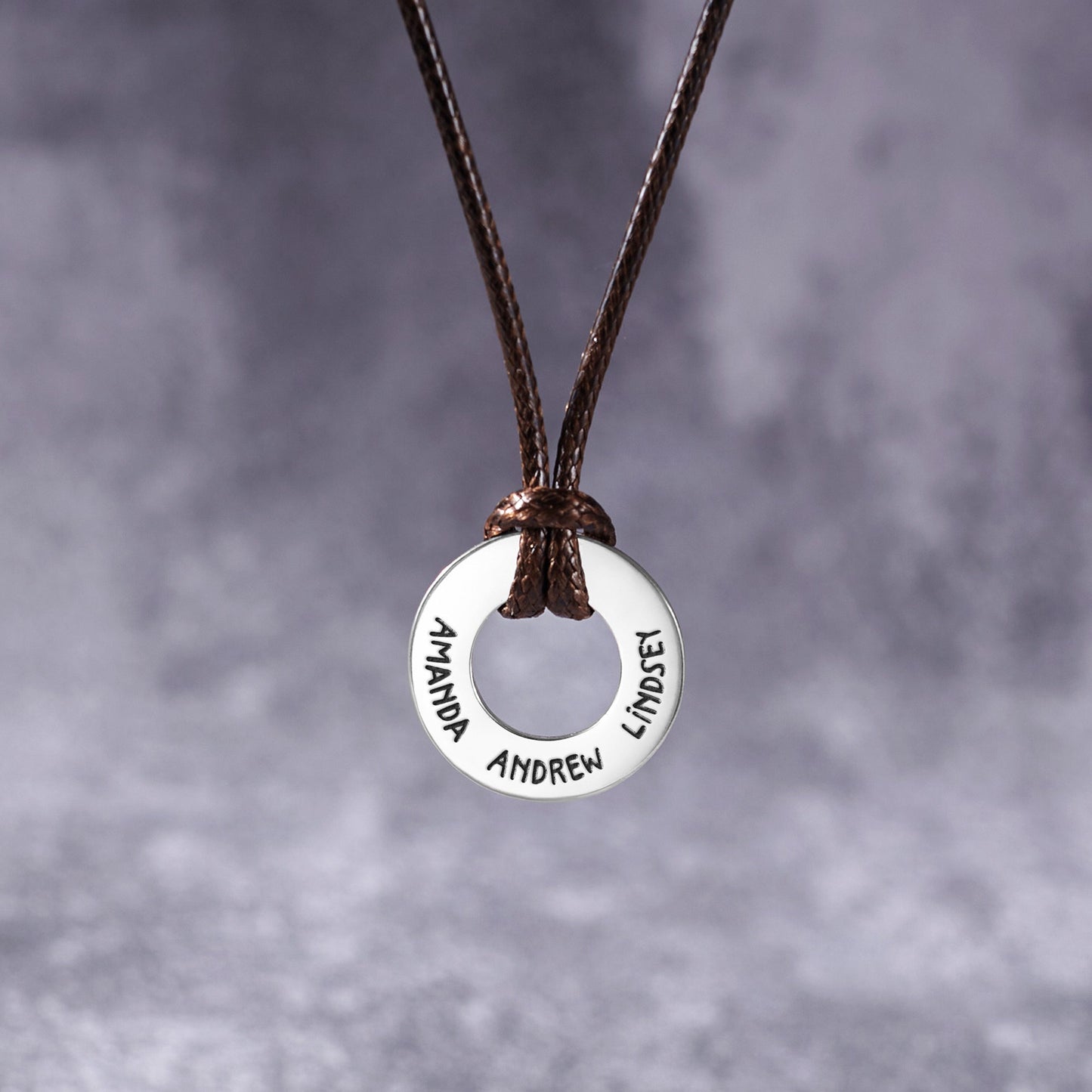 Dad Necklace With Kids Names, Engraved Dad Gift, Men Custom Necklace - Anna's Shop