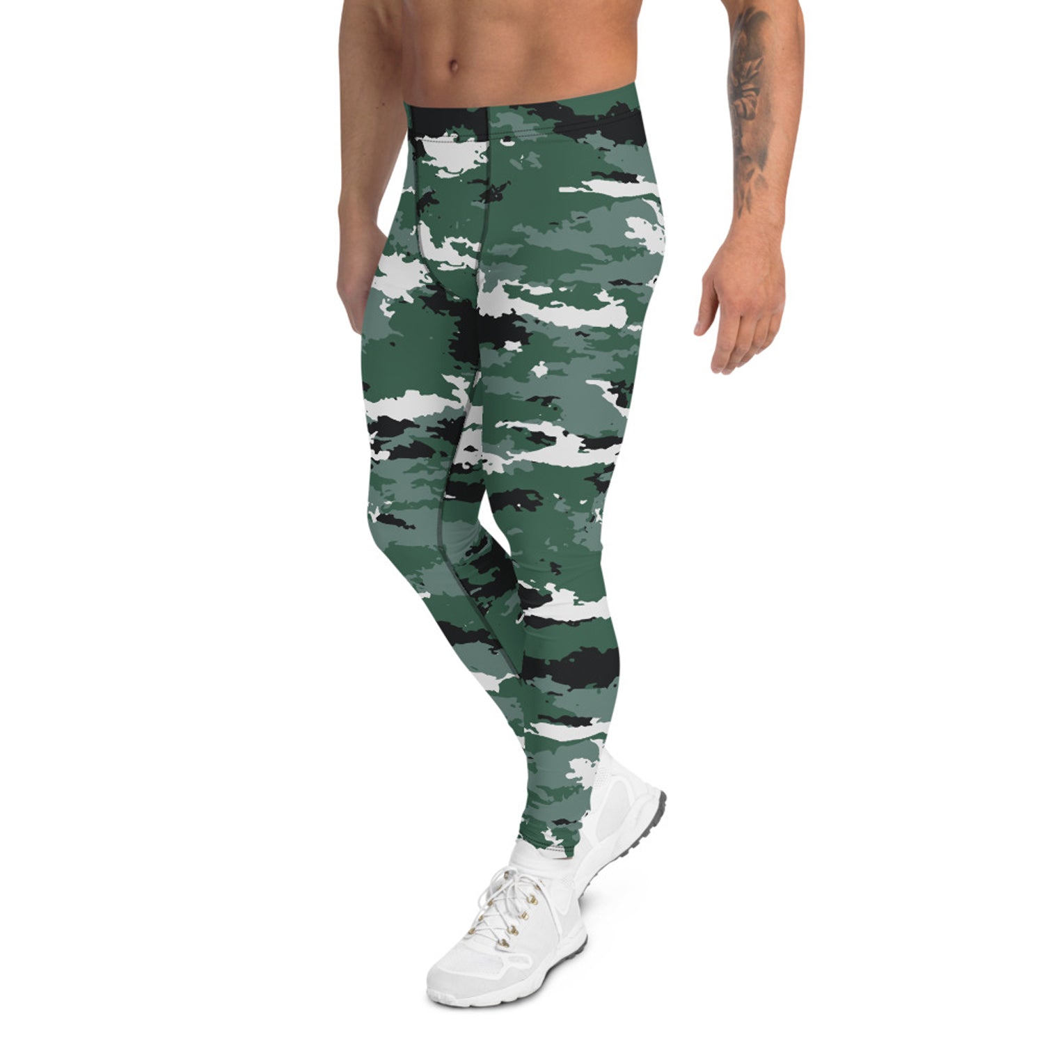 Earth Green Camo Leggings for Men - Anna's Shop