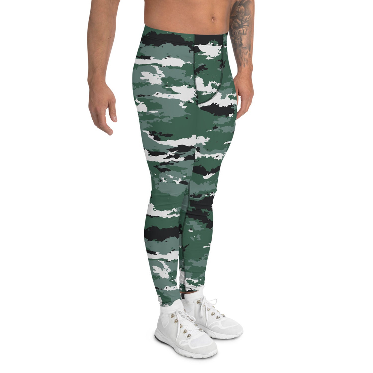 Earth Green Camo Leggings for Men - Anna's Shop