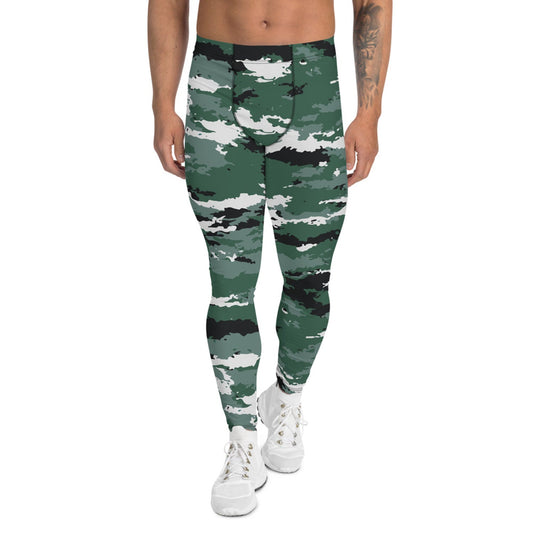 Earth Green Camo Leggings for Men - Anna's Shop