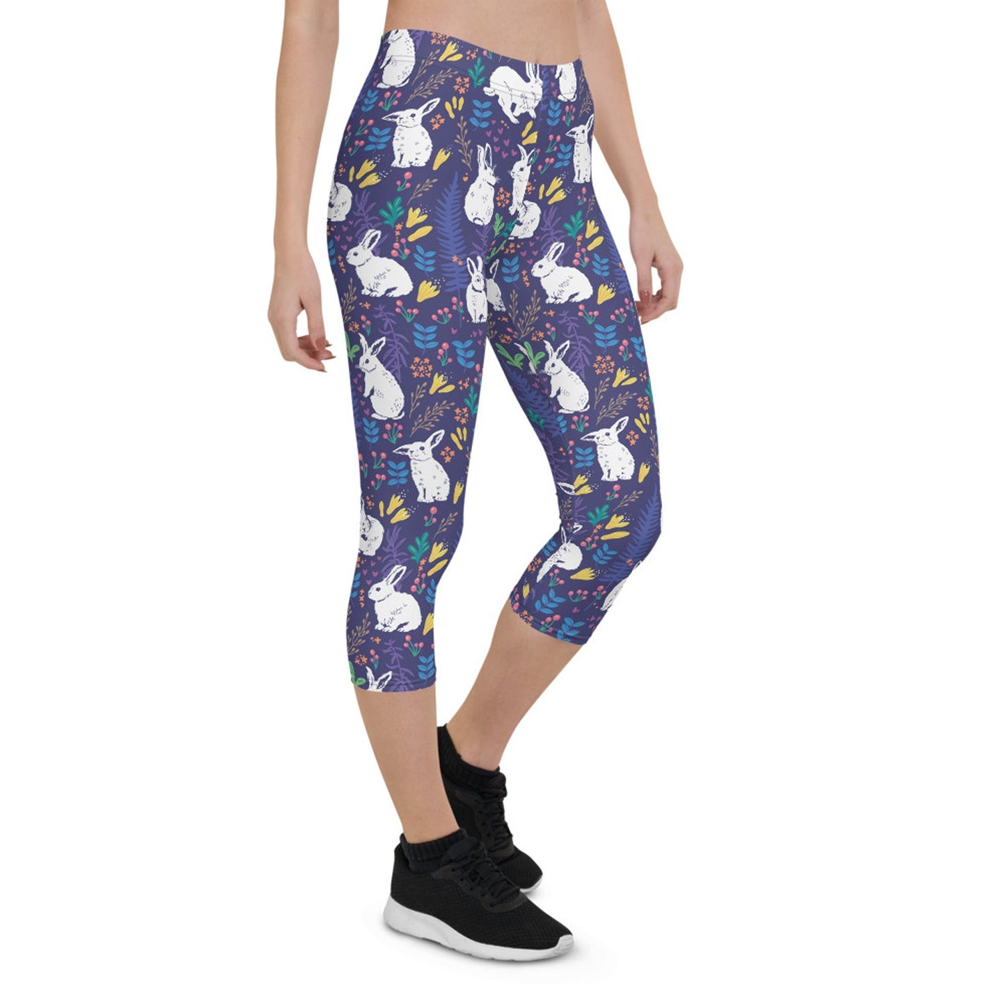 Easter Bunnies Capri Leggings for Women - Anna's Shop