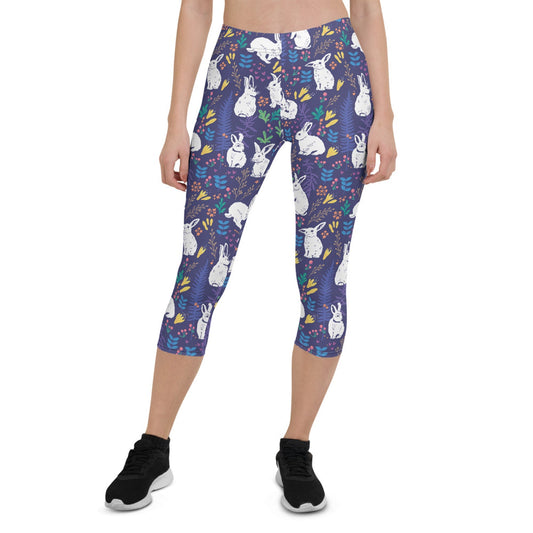 Easter Bunnies Capri Leggings for Women - Anna's Shop