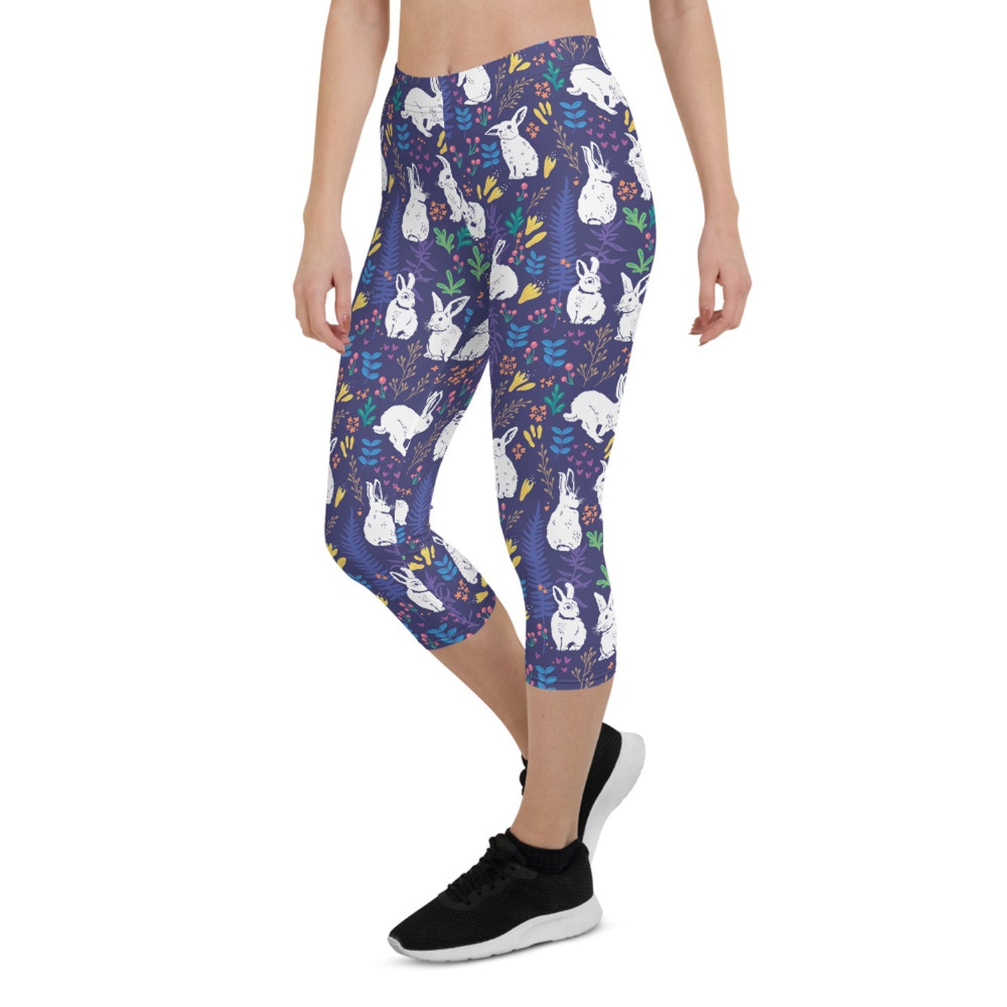 Easter Bunnies Capri Leggings for Women - Anna's Shop