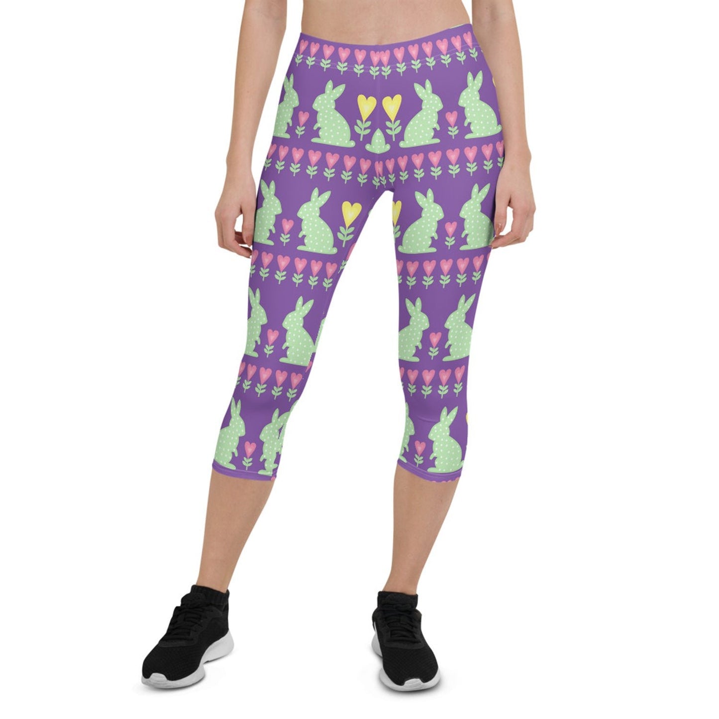 Easter Bunny Capri Leggings for Women - Anna's Shop