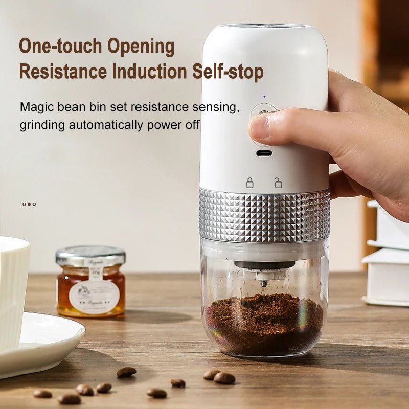 Electric Coffee Grinder USB Wireless Professional Ceramic Grinding - Anna's Shop