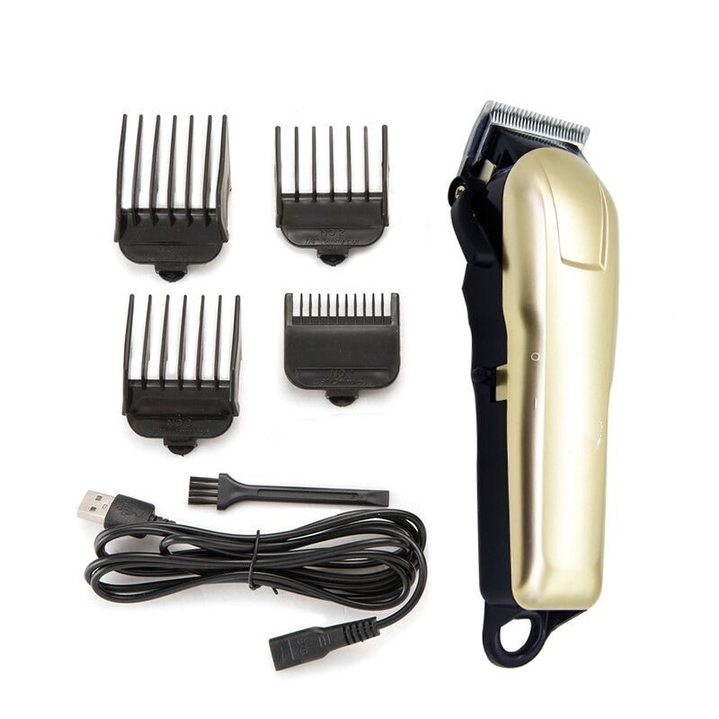 Electric Golden Hair Clipper Professional Hair Cutting Machine Cutter - Anna's Shop