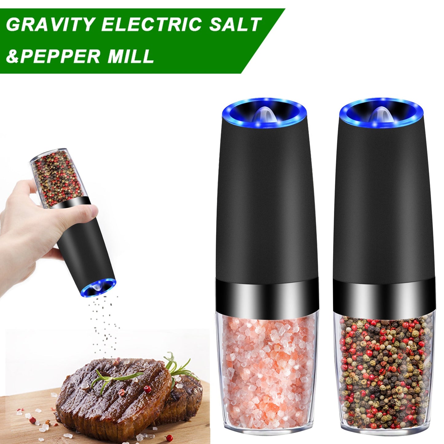 Electric Gravity Sensor Automatic Pepper Grinder Kitchen Tools - Anna's Shop