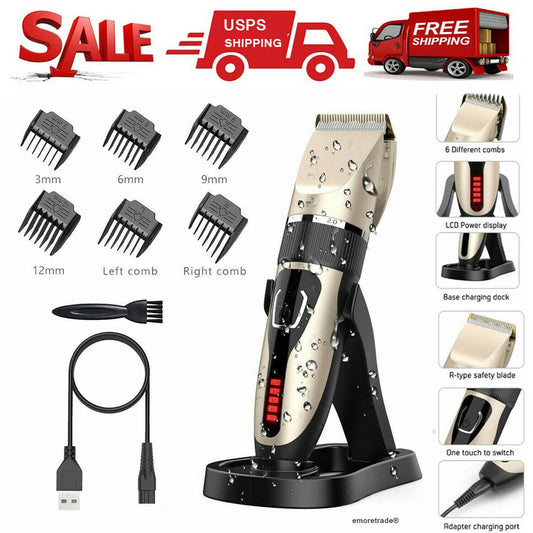 Electric Hair Clipper Men Trimmer Cutting Beard Haircut Kit - Anna's Shop