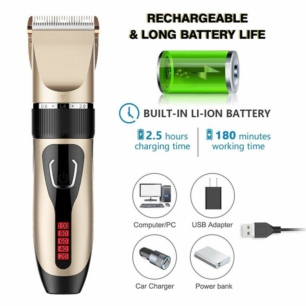 Electric Hair Clipper Men Trimmer Cutting Beard Haircut Kit - Anna's Shop