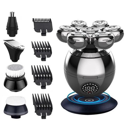 Electric Shaver 7D Floating Cutter Head Base Charging Portable Men - Anna's Shop