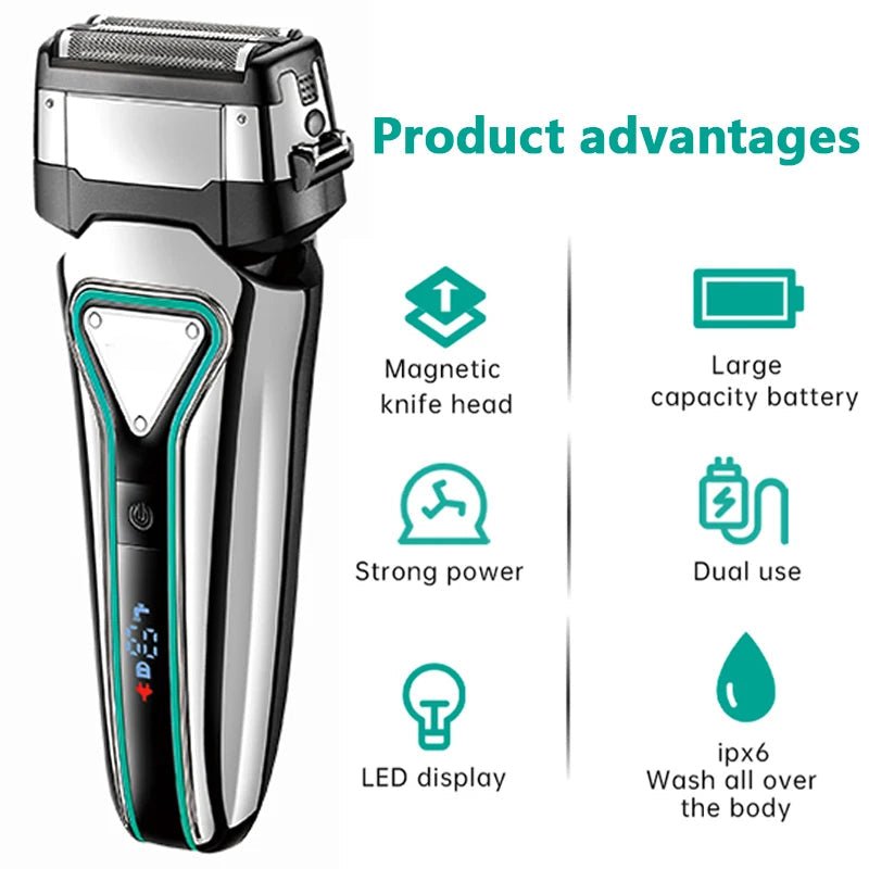 Electric Shaver Professional Razor Waterproof Beard Trimmer Floating - Anna's Shop