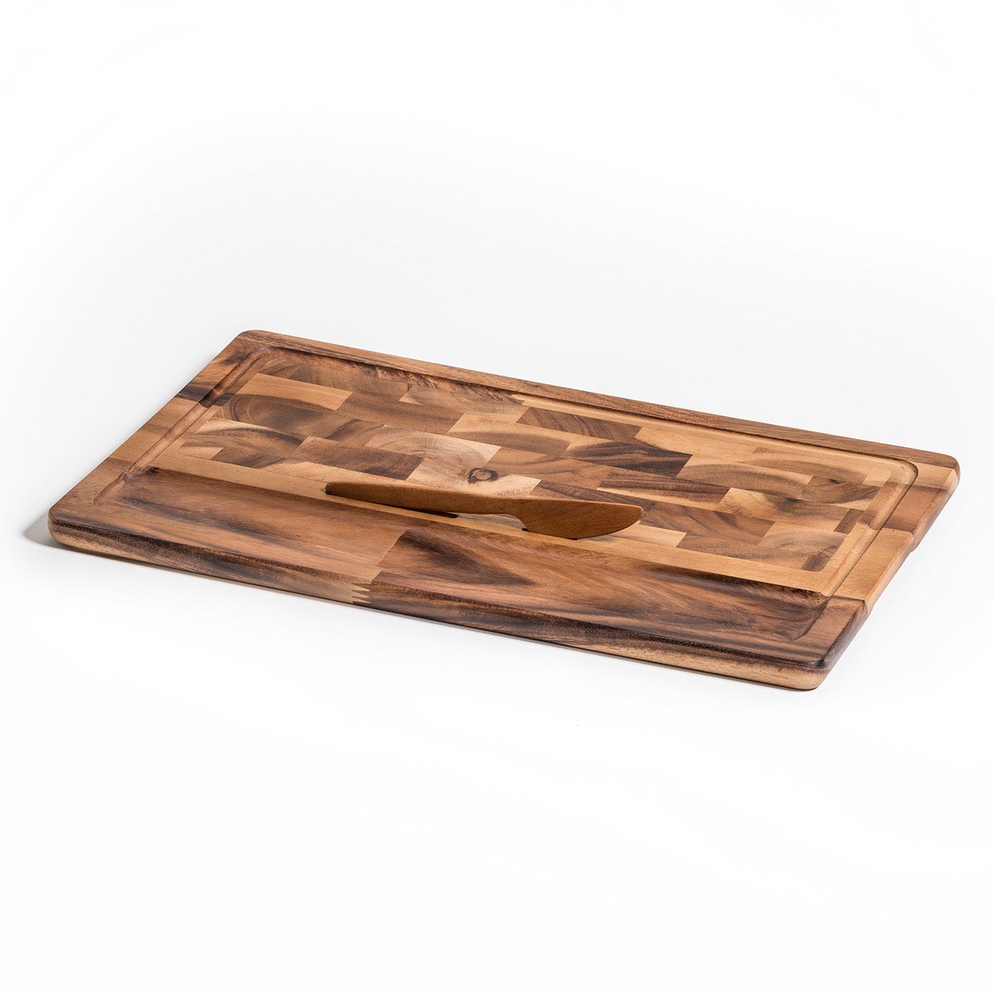 End Grain Large Cheeseboard with Knife - Anna's Shop