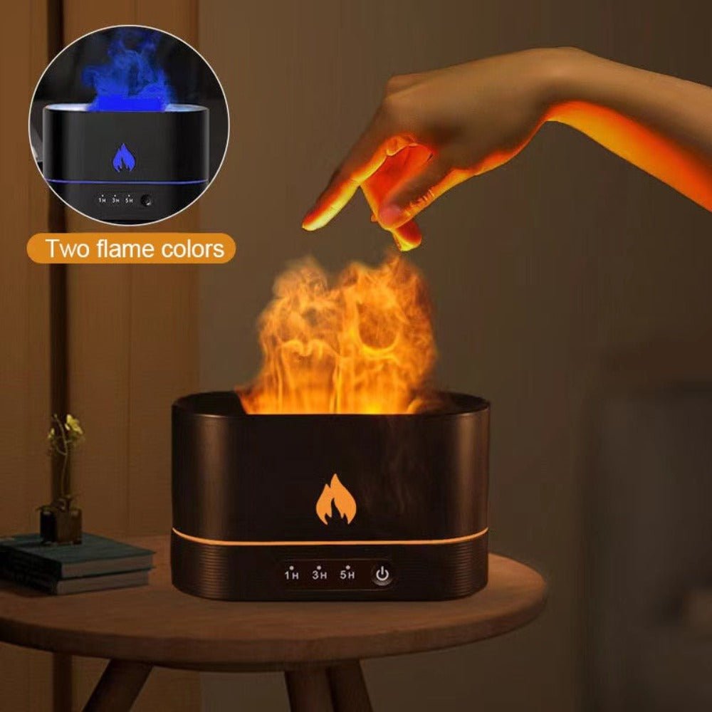 Essential Oil Diffuser With Flaming Effect And Timer - Anna's Shop