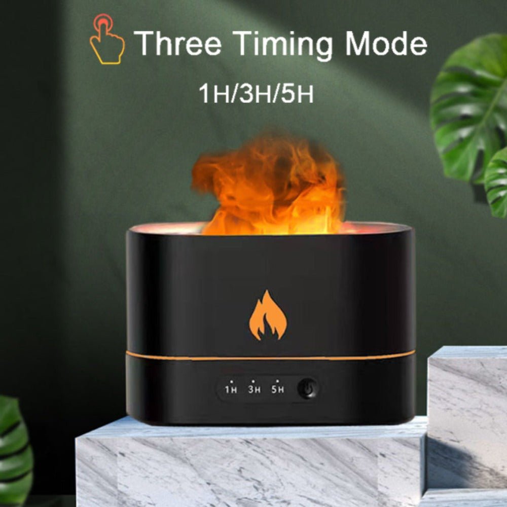 Essential Oil Diffuser With Flaming Effect And Timer - Anna's Shop