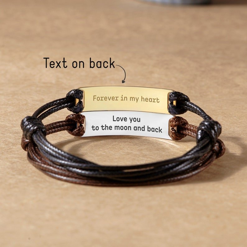 Fingerprint Handwriting Bracelet, Bracelet for Men - Anna's Shop