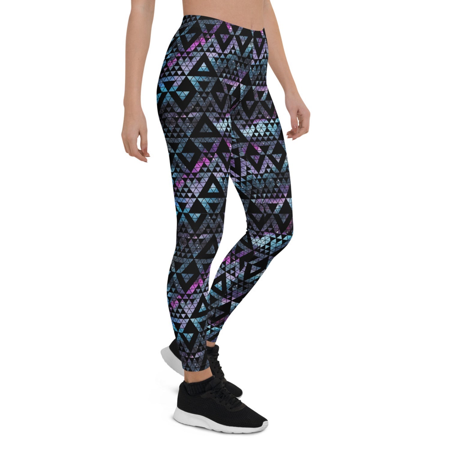 Geometric Galaxy Leggings for Women - Anna's Shop