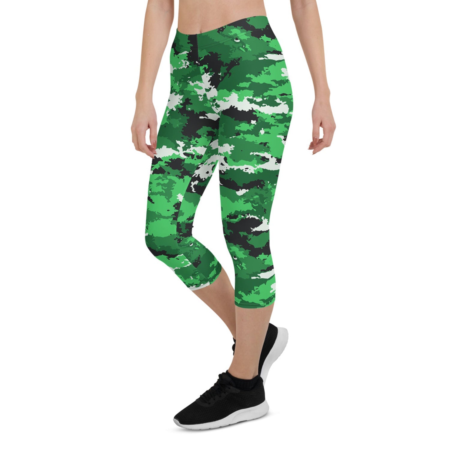 Green Camo Capri Leggings - Anna's Shop