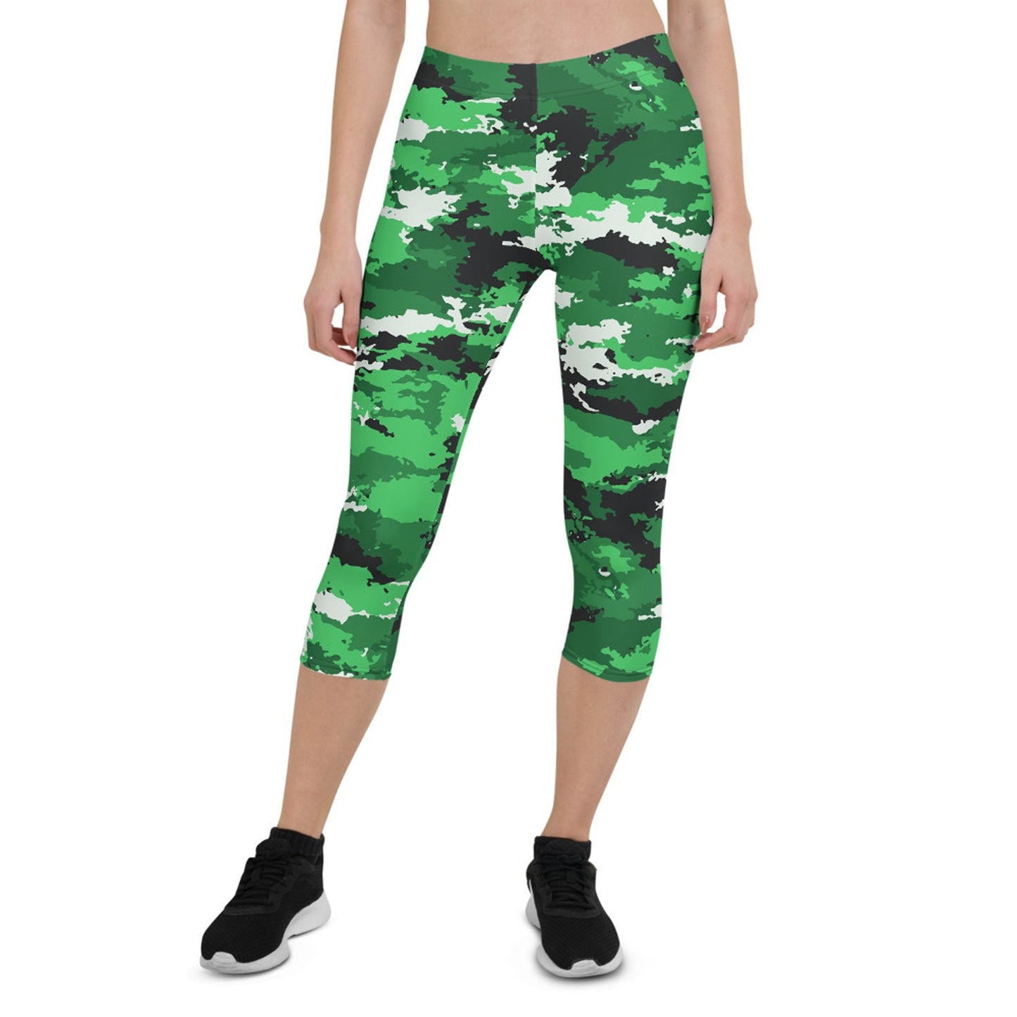 Green Camo Capri Leggings - Anna's Shop