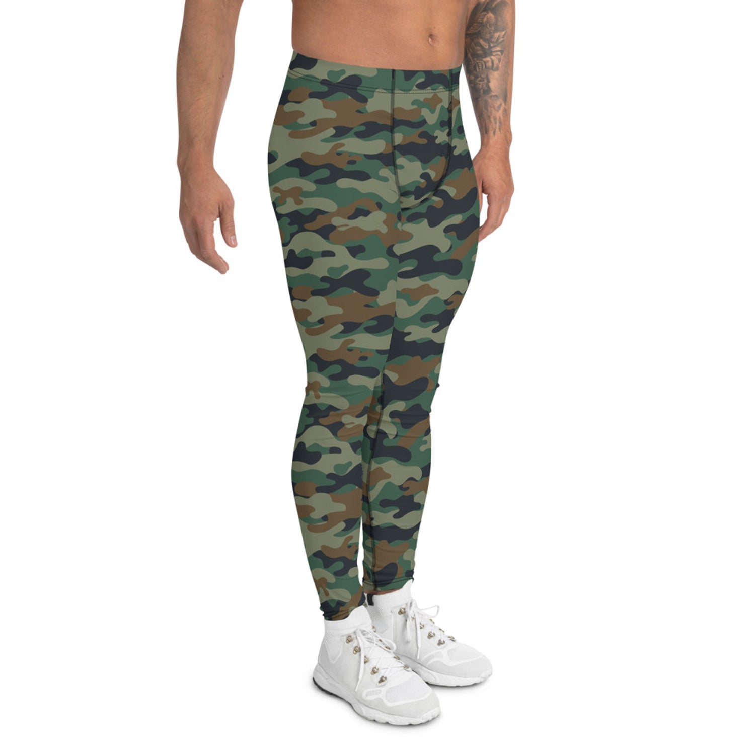 Green Camo Leggings for Men - Anna's Shop